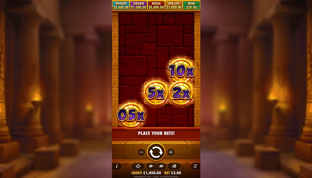 Tut's Treasure Tower 5000x Grand Jackpot full screen bonus win