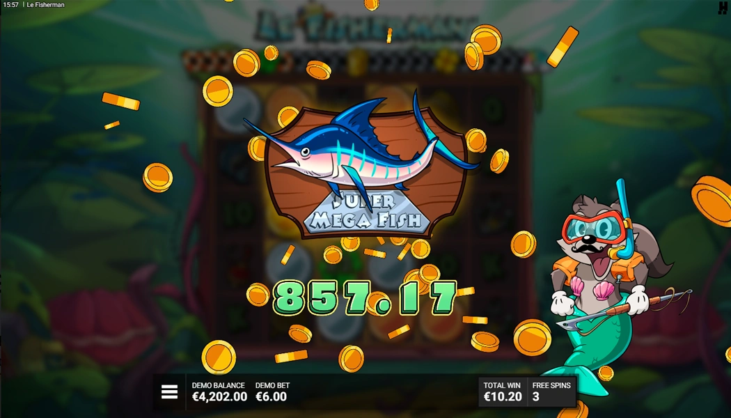 Win Money, Jackpot Le Fisherman Slot Hacksaw Gaming