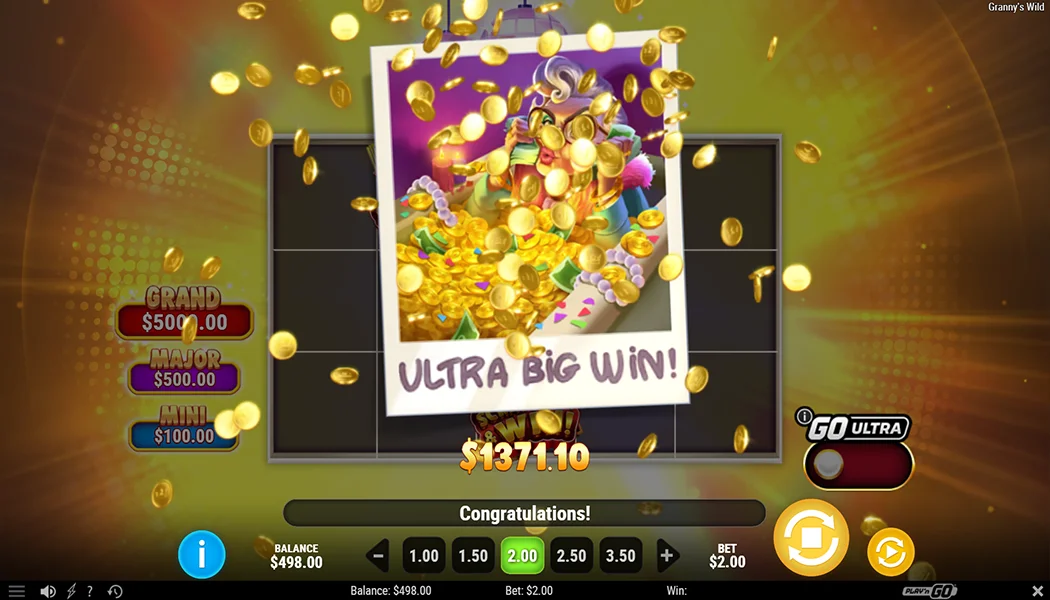 Granny's Wild big win expanding Wilds Turbo Scooter