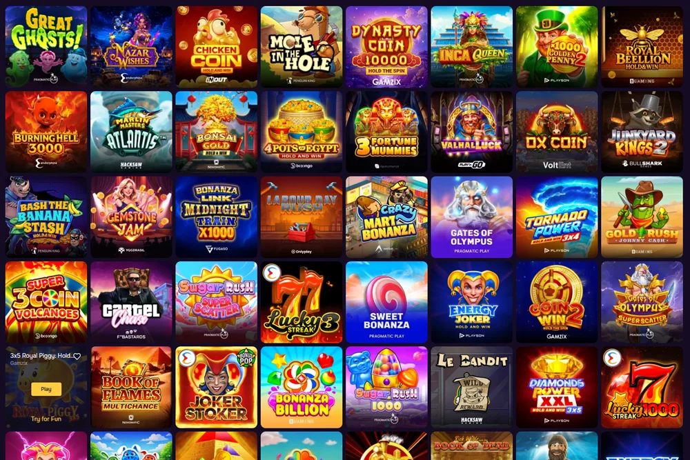 Onlines Games and slots machine at GTbet Casino