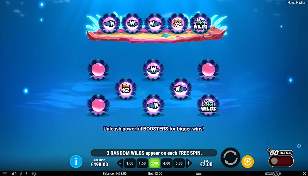 Manta Mayhem Clam The Prize Free Spins Boosters Sticky Wilds