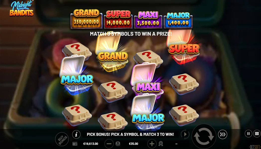 Midnight Bandits Hold and Win 10x6 expanding grid jackpot tiers