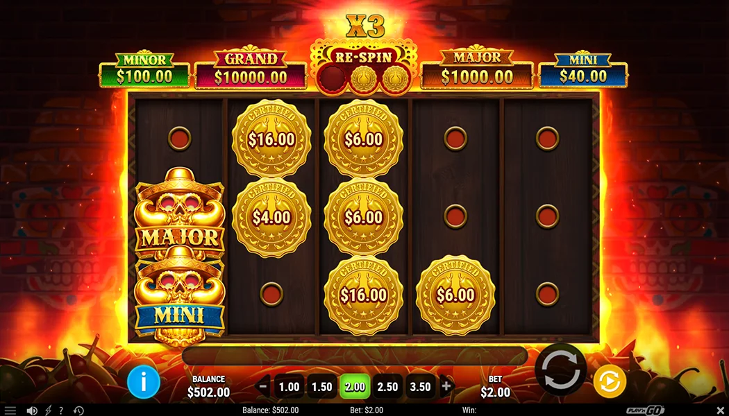 Spice Spice Baby Burn Baby Earn Multiplier Wheels Hold and Win
